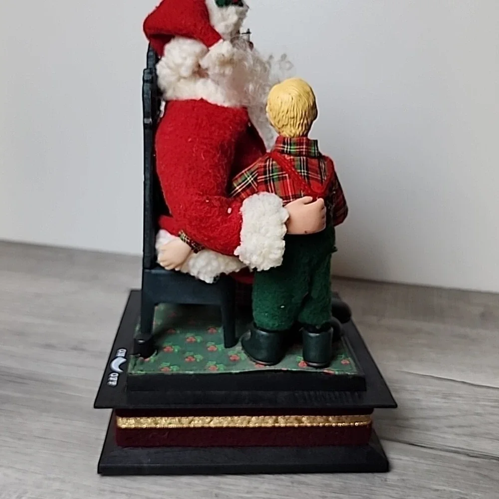 Vintage 1993 Musical Santa Boy Light Christmas List Holiday Creations Tested